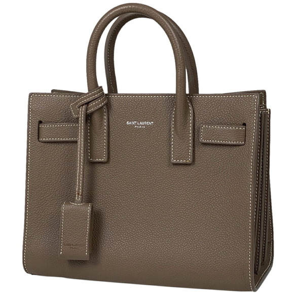 Saint Laurent Handbags - Saint Laurent Sac de Jour Handbag Shoulder Bag Leather Brown